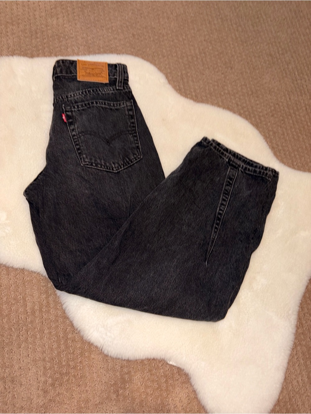 Levi's Men's Washed Black Relaxed Jeans